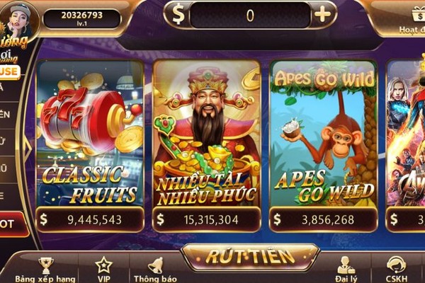 Hình ảnh về trò chơi slot game với biểu tượng jackpot và tiền vàng, thể hiện sự đa dạng và cơ hội thắng lớn